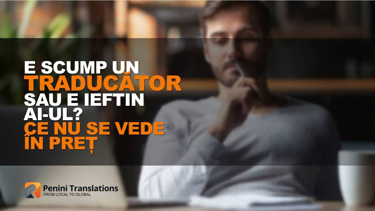 E scump un traducător sau e ieftin AI-ul? Ce nu se vede în preț